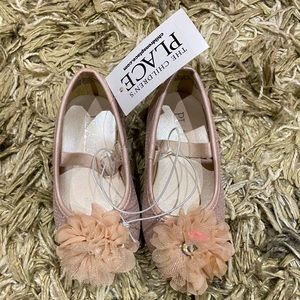 Mauve Glittery Toddler Shoes